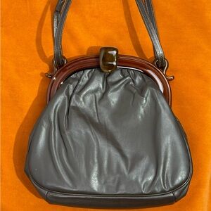 Vintage Bakelite Top Frame Handbag
